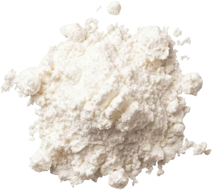 Mound of fine white MCT powder