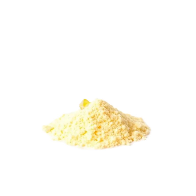 Pale yellow vitamin C powder